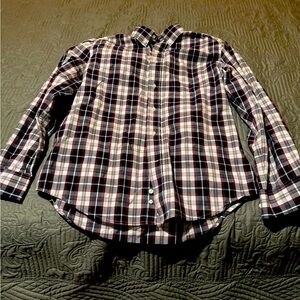 Plaid dress shirt sz M